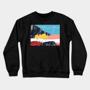 Collage landscape Crewneck Sweatshirt